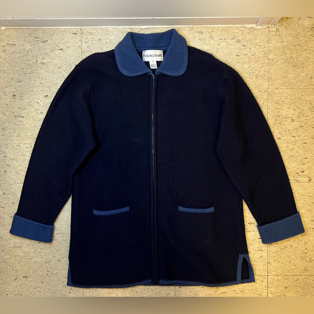 Women's Navy Cardigan Sweater